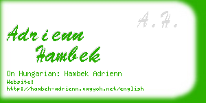 adrienn hambek business card